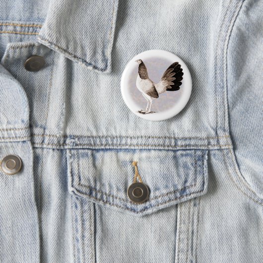 Gamecock: Hennie Ronde Button 5,7 Cm (In situ)