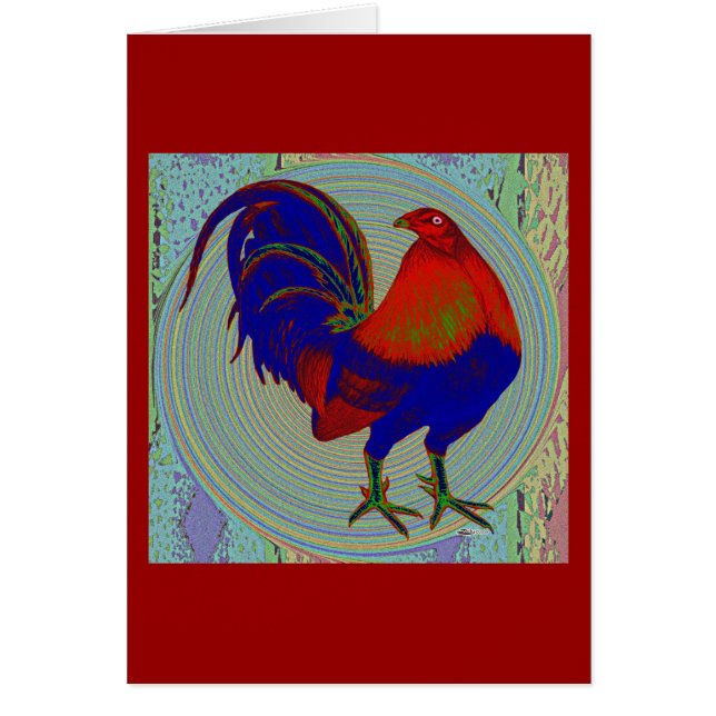 Gamecock:  Impressionist Rooster (Voorkant)