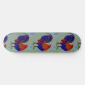 Gamecock: Impressionist Rooster Persoonlijk Skateboard (Horizontaal)