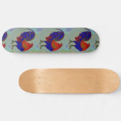 Gamecock: Impressionist Rooster Persoonlijk Skateboard (Horizontaal)