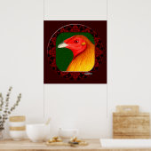 Gamecock ingelijst poster (Keuken)