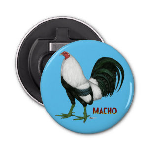 Gamecock Macho Duckwing Button Flesopener