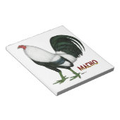 Gamecock Macho Duckwing Notitieblok (Schuin)