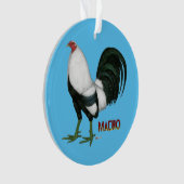 Gamecock Macho Duckwing Ornament (voorkant)