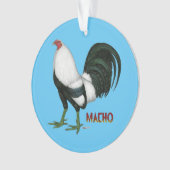 Gamecock Macho Duckwing Ornament (voorkant)