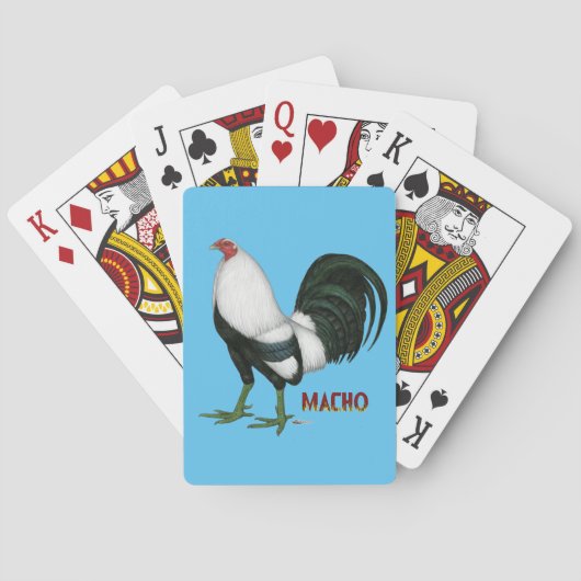 Gamecock Macho Duckwing Speelkaarten (Achterkant)