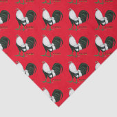 Gamecock Macho Duckwing Tissuepapier (Detail)