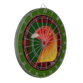 Gamecock omgeven dartbord (Voorkant Links)