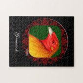 Gamecock omgeven legpuzzel (Horizontaal)