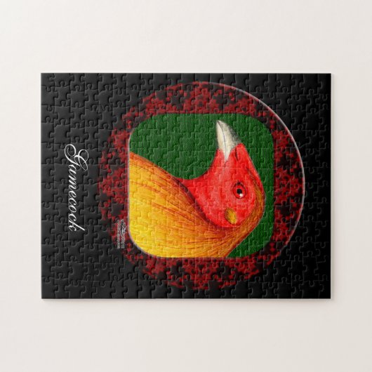 Gamecock omgeven legpuzzel (Horizontaal)