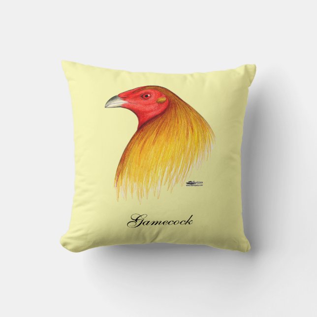 Gamecock ongedubbeld kussen (Voorkant)