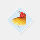 Gamecock ongedubbeld servet (Hoek)