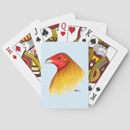Gamecock ongedubbeld speelkaarten (Achterkant)
