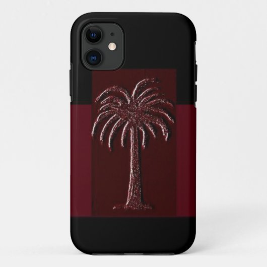 Gamecock Palm-Ontwerp 1 Case-Mate iPhone Case (Achterkant)