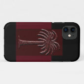 Gamecock Palm-Ontwerp 1 Case-Mate iPhone Case (Achterkant (horizontaal))