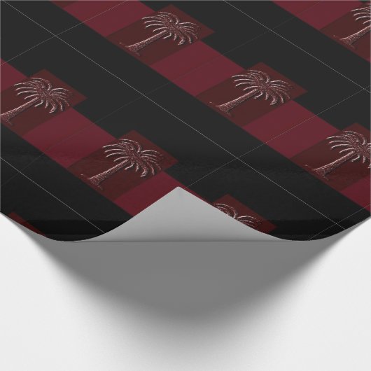 Gamecock Palm Tree Wrapping Paper Design 1 Cadeaupapier (Hoek)