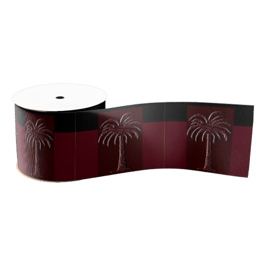 Gamecock Palm Tree Wrapping Paper Design 1 Grosgrain Lint (Spoel)