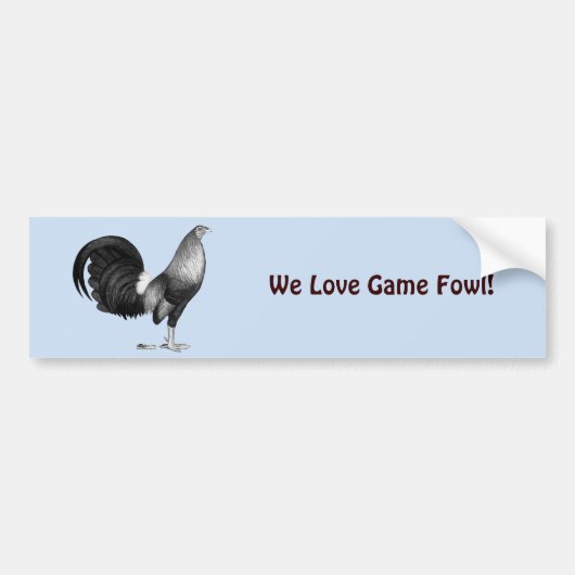 Gamecock Red Hatch Bumpersticker (Voorkant)