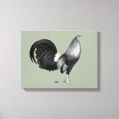 Gamecock Red Hatch Canvas Afdruk (Voorkant)