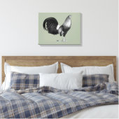 Gamecock Red Hatch Canvas Afdruk (Insitu (Slaapkamer))