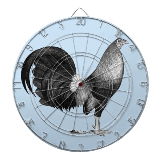 Gamecock Red Hatch Dartbord (Voorkant)