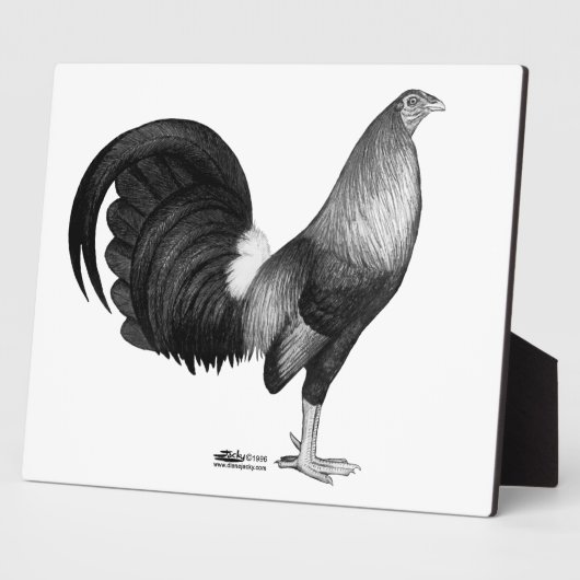 Gamecock Red Hatch Fotoplaat (Zijkant)