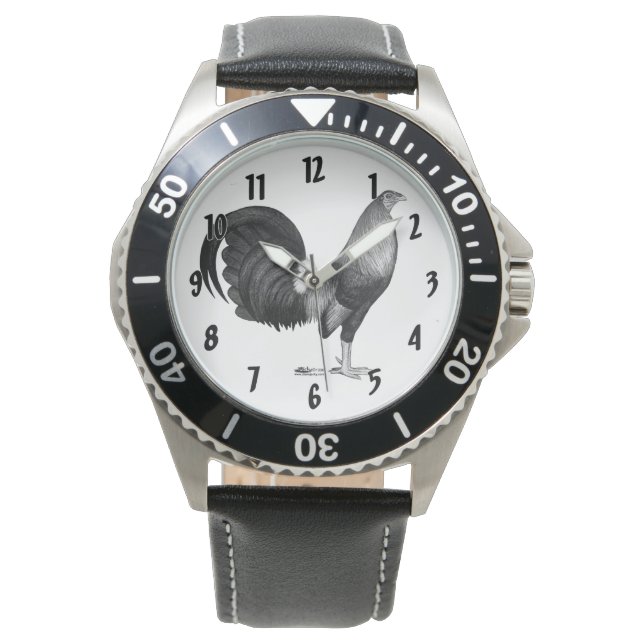 Gamecock Red Hatch Horloge (Voorkant)