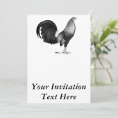 Gamecock Red Hatch Kaart (Staand voorkant)