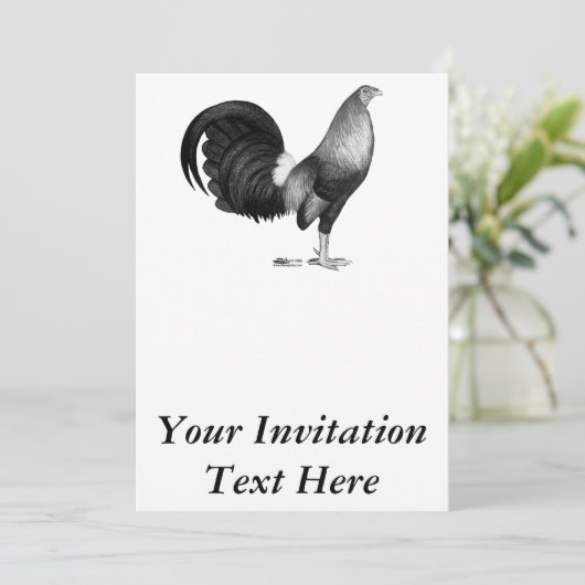 Gamecock Red Hatch Kaart (Staand voorkant)