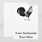 Gamecock Red Hatch Kaart (Voorkant / Achterkant)