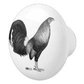 Gamecock Red Hatch Keramische Knop (Rechts)