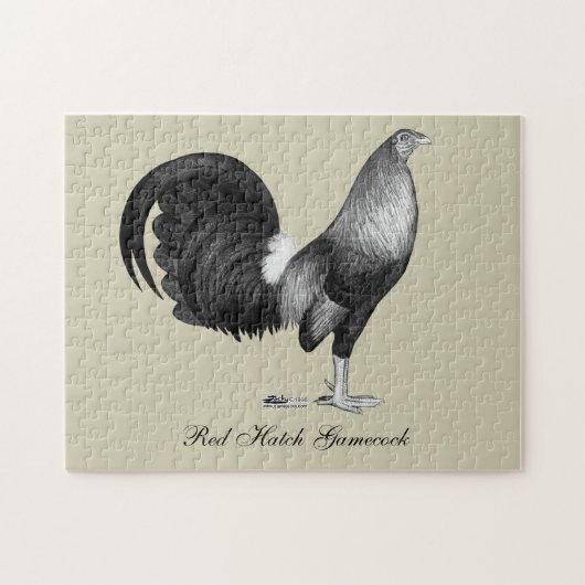 Gamecock Red Hatch Legpuzzel (Horizontaal)