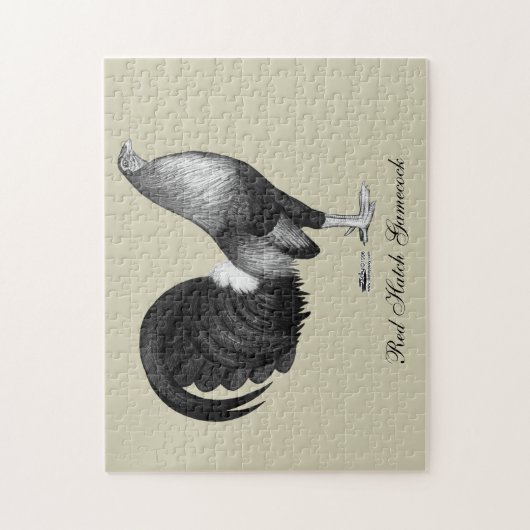 Gamecock Red Hatch Legpuzzel (Verticaal)