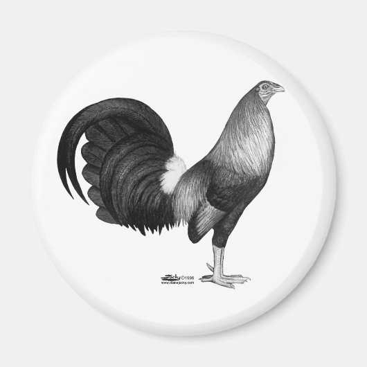 Gamecock Red Hatch Magneet (Voorkant)