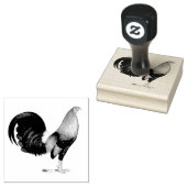 Gamecock Red Hatch Rubberstempel (Gestempeld)