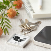 Gamecock Red Hatch Sleutelhanger (Zijkant)