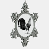 Gamecock Red Hatch Tin Sneeuwvlok Ornament (Links)