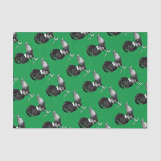 Gamecock Red Hatch Tissuepapier (Voorkant)