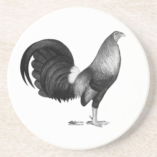 Gamecock Red Hatch Zandsteen Onderzetter (Voorkant)