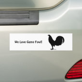 Gamecock Rooster Silhouette Bumpersticker (Op auto)