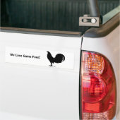 Gamecock Rooster Silhouette Bumpersticker (Op Truck)