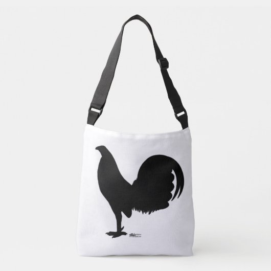 Gamecock Rooster Silhouette Crossbody Tas (Voorkant)