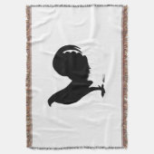 Gamecock Rooster Silhouette Deken (Voorkant Verticaal)