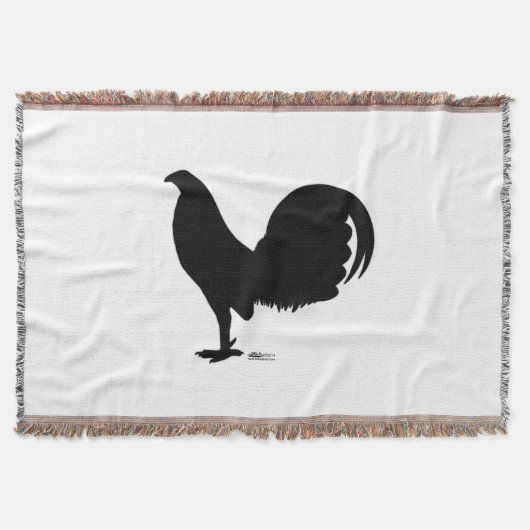 Gamecock Rooster Silhouette Deken (Voorkant)