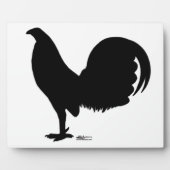 Gamecock Rooster Silhouette Fotoplaat (Voorkant)