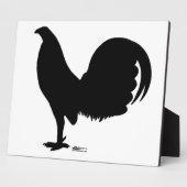Gamecock Rooster Silhouette Fotoplaat (Zijkant)