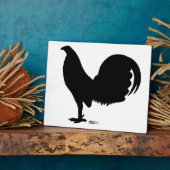 Gamecock Rooster Silhouette Fotoplaat (Zijkant)