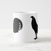 Gamecock Rooster Silhouette Grote Koffiekop (Voorkant)