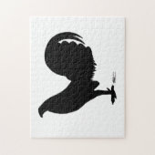 Gamecock Rooster Silhouette Legpuzzel (Verticaal)