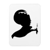 Gamecock Rooster Silhouette Magneet (Verticaal)